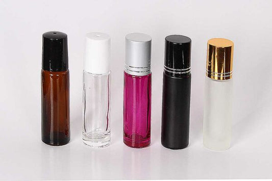 10ml Glass Roll On Containers w/ Ball and Caps 150pcs with 150pcs cap and roller