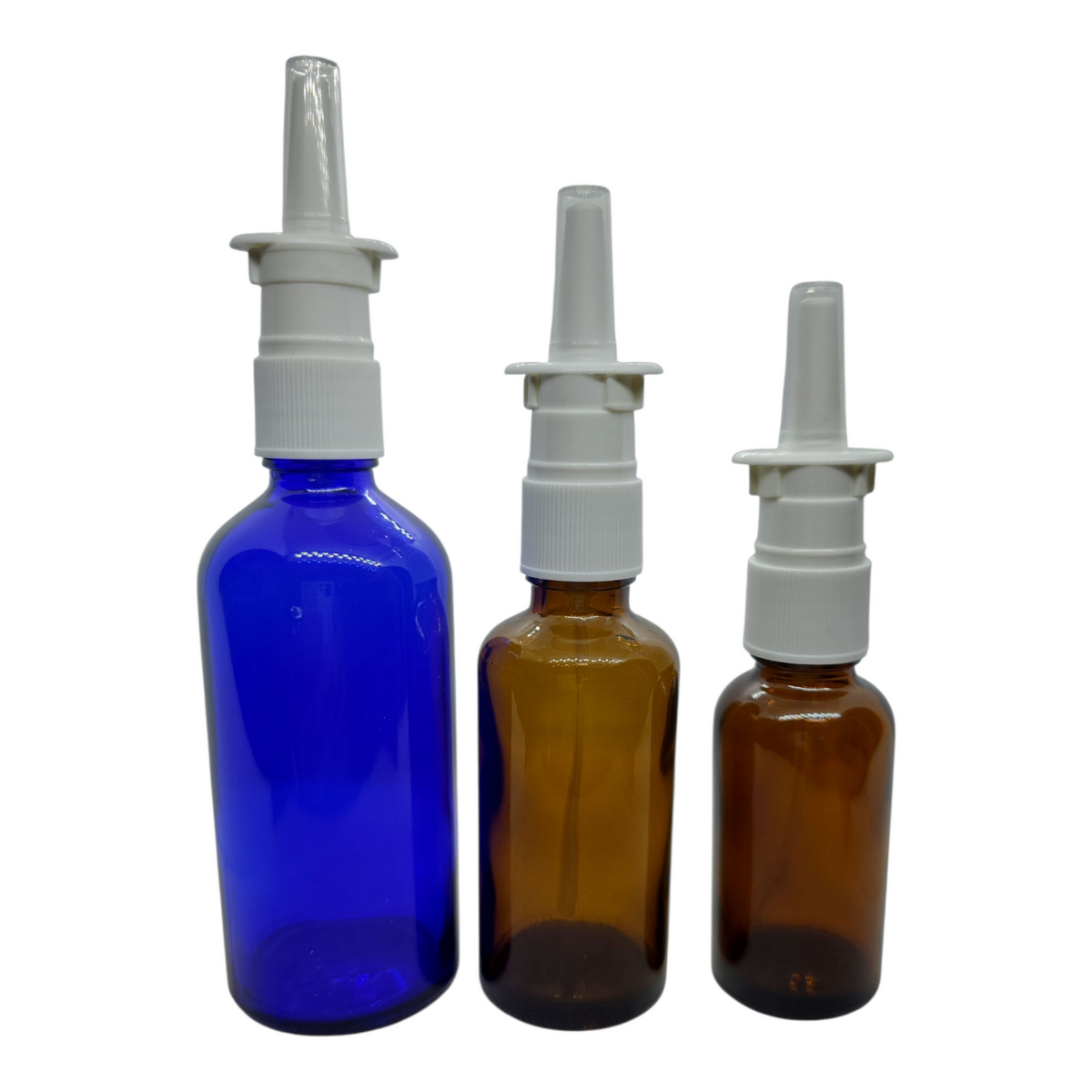 Boston Round Glass Bottle – W/Nasal Sprayer