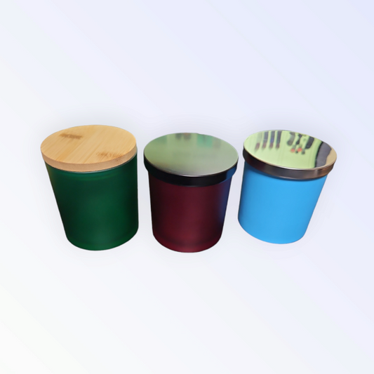 Candle Glass Jars-Colored