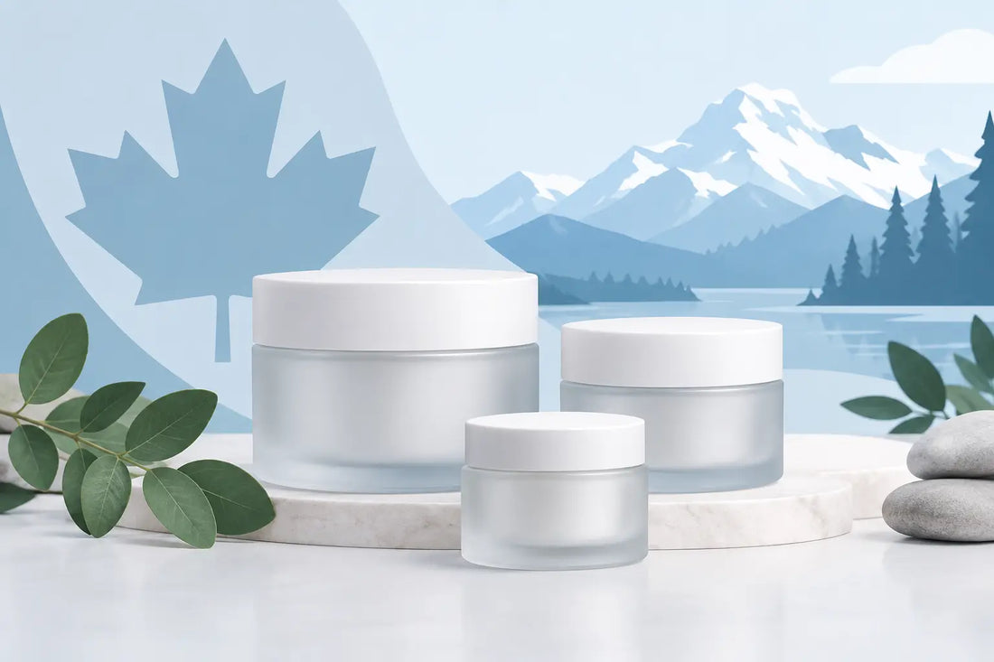 Frosted Cosmetic Jars Wholesale for Canadian Brands