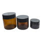 Glass jars with cap