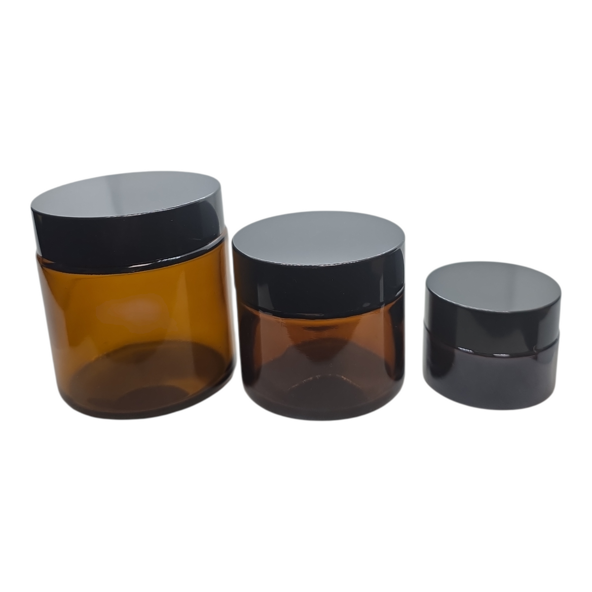 Glass jars with cap