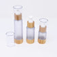 Bamboo Polyprophylene Plastic Airless Lotion Bottle