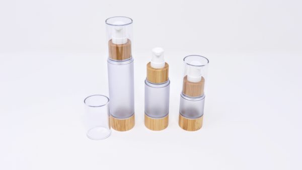 Bamboo Polyprophylene Plastic Airless Lotion Bottle