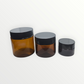 Glass jars with cap
