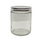 Candle Glass Jars with silver/black cap 9 oz