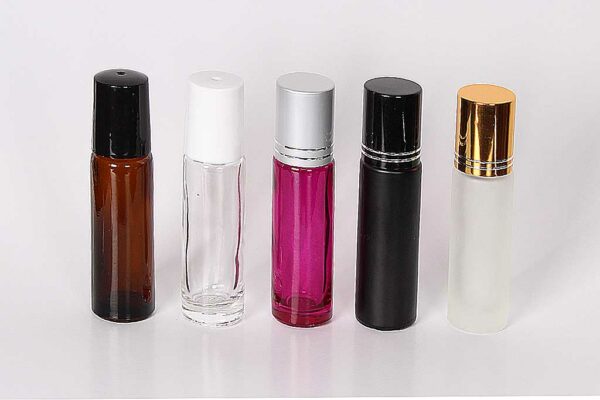 10ml Glass Roll On Containers w/ Ball and Caps 150pcs with 150pcs cap and roller