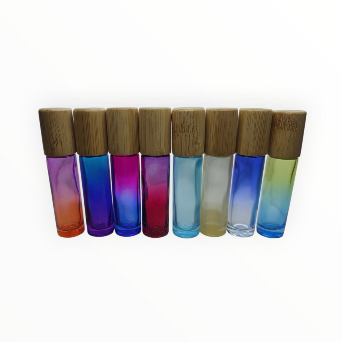Roll on Glass Bottles with Bamboo Cap 150pcs