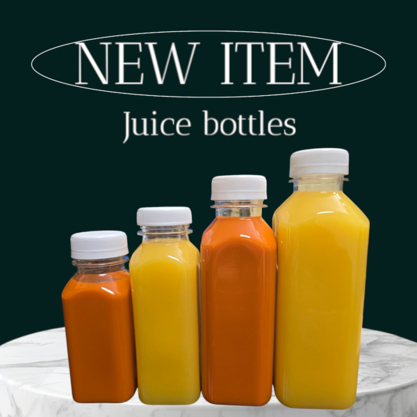 Clear Empty Plastic Juice Bottle