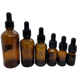 Amber Glass bottles with glass Dropper