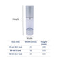 Airless Polypropylene Plastic  Lotion Bottle