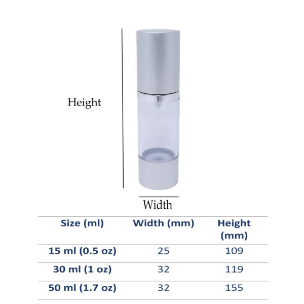 Airless Polypropylene Plastic  Lotion Bottle