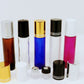 10ml Glass Roll On Containers w/ Ball and Caps 150pcs with 150pcs cap and roller