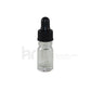 Clear Glass Rounds bottles w/ Glass Droppers