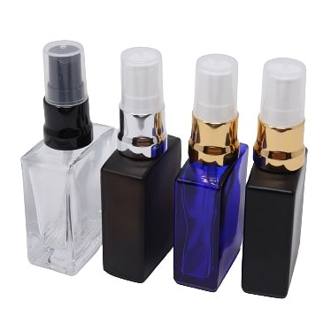 Rectangle Glass Bottles w/ spray / treatment pump