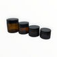 Glass jars with cap