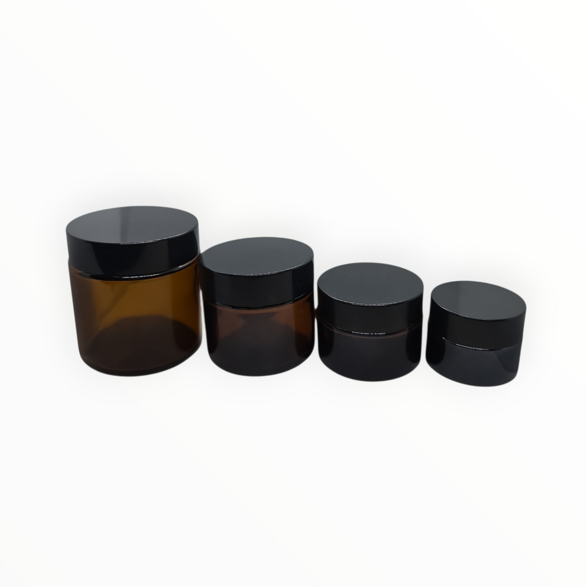Glass jars with cap