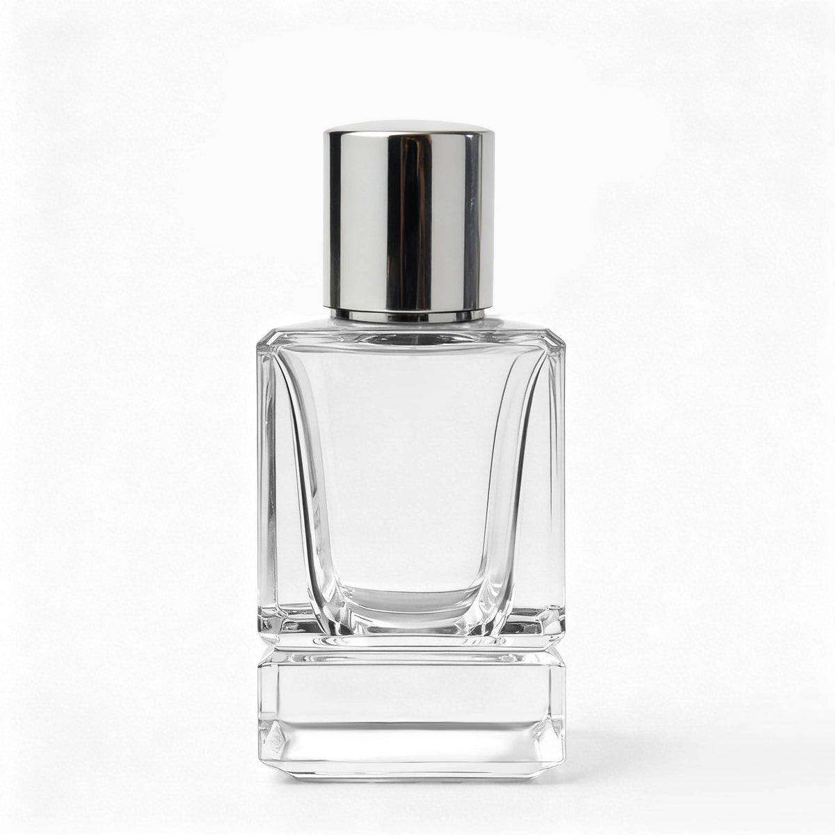 Crimp perfume glass bottles with cap