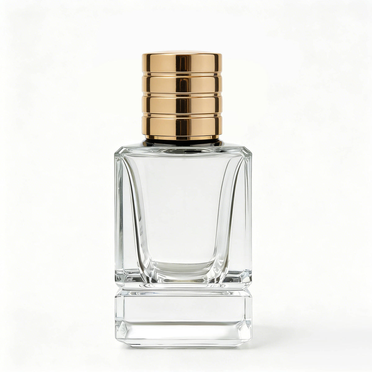Crimp perfume glass bottles with cap