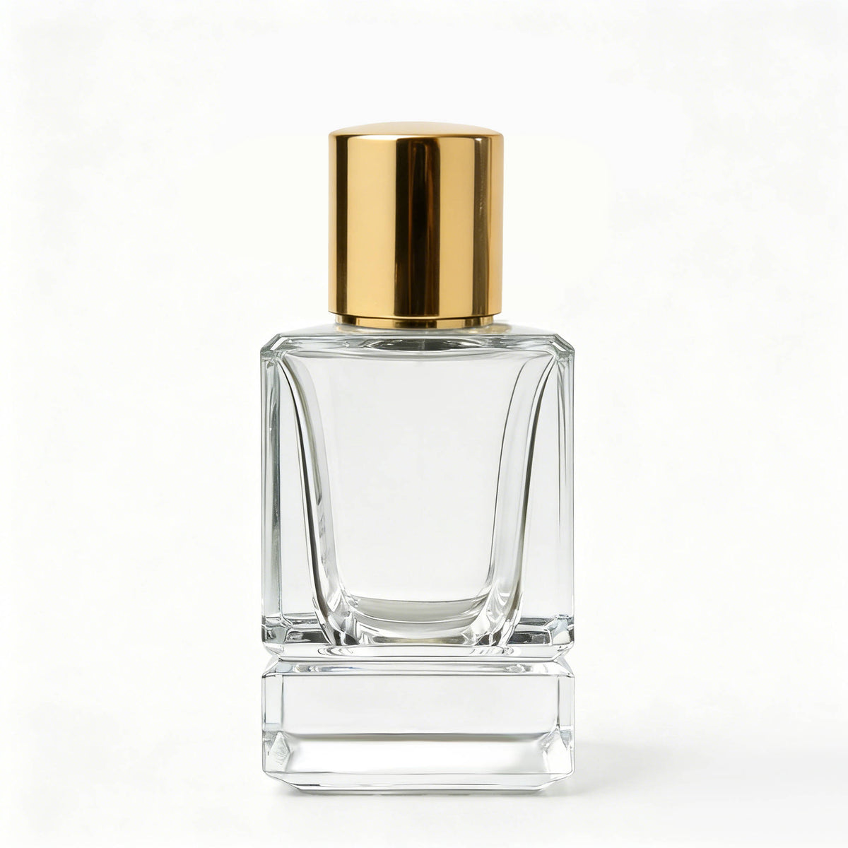 Crimp perfume glass bottles with cap