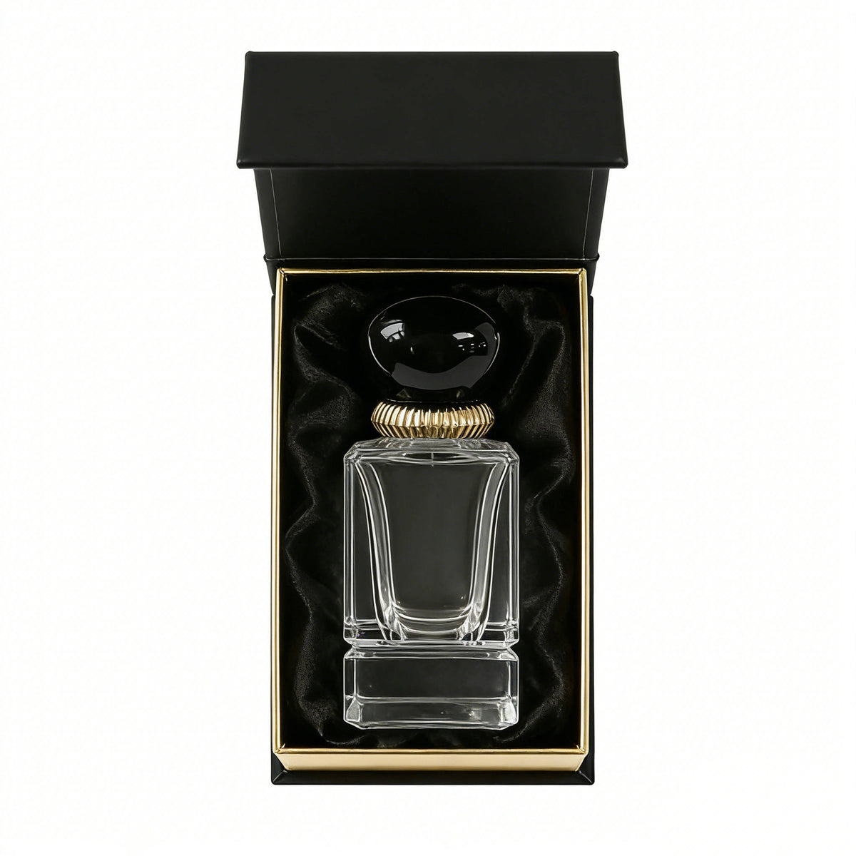 Crimp perfume glass bottles with cap
