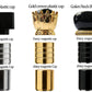 Crimp perfume glass bottles with cap